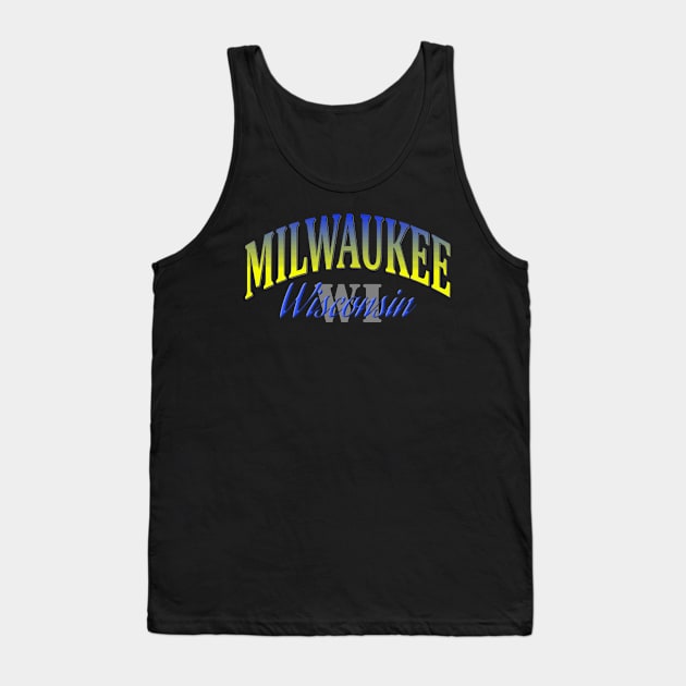 City Pride: Milwaukee, Wisconsin Tank Top by Naves